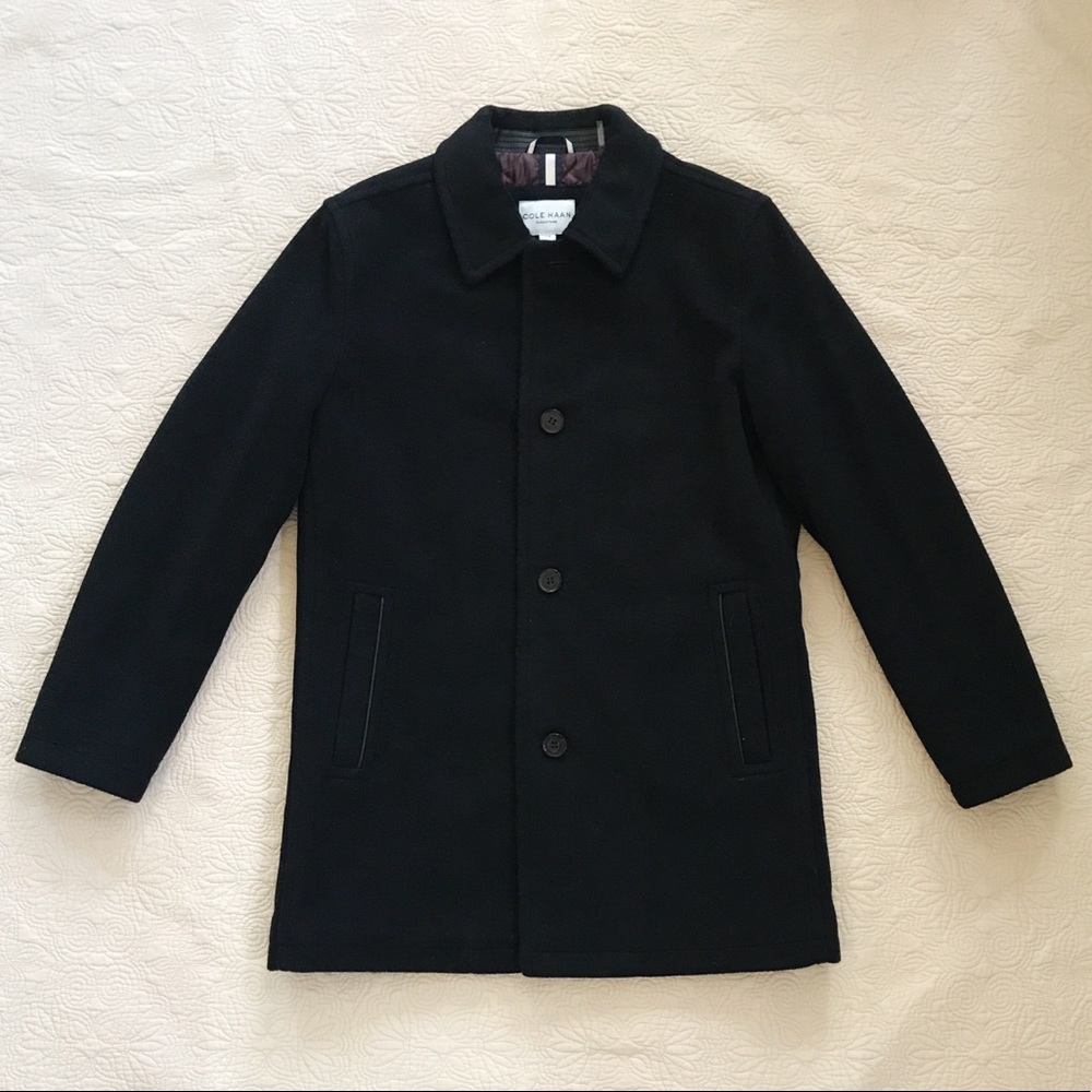 Cole Haan Signature Tumbled Wool Classic Coat NWOT